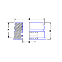 HG-50200A | HEAD GLAND 5.000 x 2.000 | CRC Distribution Inc.