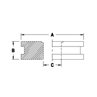 OP-20100075A | ALM O-RING PISTON 2.00 x 1.00 x .075 | CRC Distribution Inc.