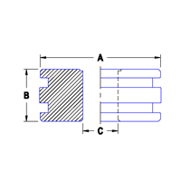 PP-20150075D | Ductile PP 2.000 x 1.500 x .750 | CRC Distribution Inc.