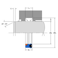 RTUB25-2.00-37 | 2.000 X 2.500 X 0.375  HD Rod Seal | CRC Distribution Inc.