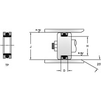 TP-034 | 3 1/4 Piston T Seal NBR 70 | CRC Distribution Inc.